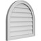 Ekena Millwork Round Top Surface Mount PVC Gable Vent w/ 2"W x 1-1/2"P Brickmould Frame, 26"W x 24"H GVPRT26X2402SN - alternate 5
